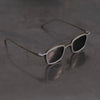 Rigards X TVA joint RG2004TVA titanium aluminum magnesium alloy double-layer sunglasses series RG-RG2004TVA-FGGLYTMSH retro olive + silver frame transparent dark gray lens